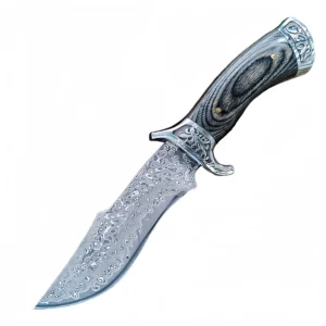 Bowie Knife Damascus Outdoor Survival Knife