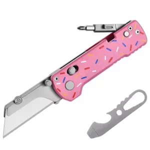 Oknife U1 Carbon Fiber/Donut Axis Lock Folding Knife Universal Utility Blade/Olight Pocket Knife